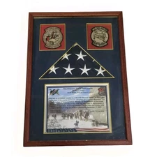 Combat Flown American Flag FRAMED Afghanistan Operation Enduring Freedom 2006
