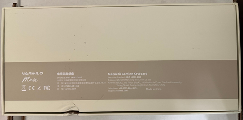 VARMILO AURORA Muse 65 HE magnetyczna biała klawiatura magnetyczna mechaniczna - Zdjęcie 13 z 13