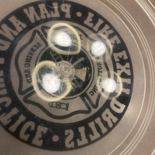 Vintage Garyline Plan and Practice Fire Exit Drills Fire Department Frisbee 9” - Picture 17 of 19