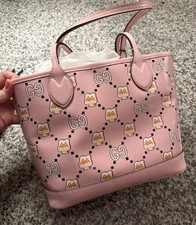 Borsa a mano Gucci Shiba Inu 726762 rosa nuova con etichetta