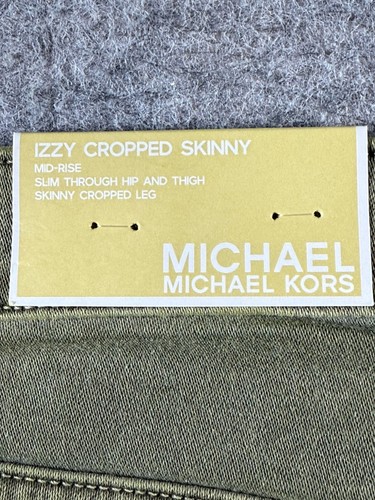Michael Kors Izzy Skinny Jeans olivgrün Damengröße 10 NEU mit Etikett " - Bild 3 von 20