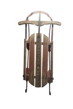 Vintage 1950's Shooting Star Flexible Flyer Sled 41" Wood  Steel