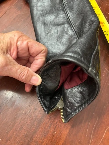VINTAGE LA MATTA MENS ITALIAN LEATHER JACKET~US L ~ITALY SZ 50~EXCELLENT SHAPE image 18