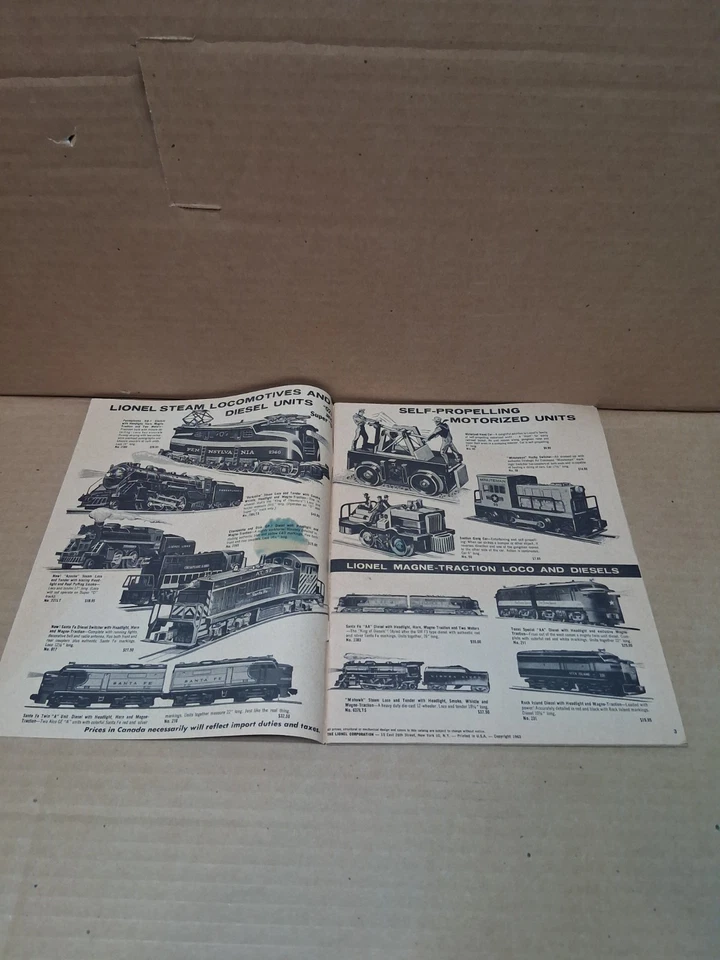 Catálogo de acessórios Lionel 1963 - Imagem 2 de 4