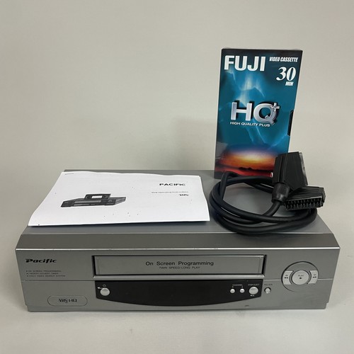 Pacific Video Recorder VHS Player Videorecorder PV-204 + Kabel & Tonband | funktionstüchtig SERVICED - Bild 1 von 11
