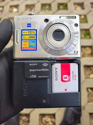 Sony Cyber-shot DSC-W35 7.2MP Digital Camera - Silver for sale