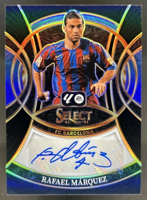 2025-26 Panini Select La Liga Rafael Marquez Signatures Black Prizm Auto #1/1