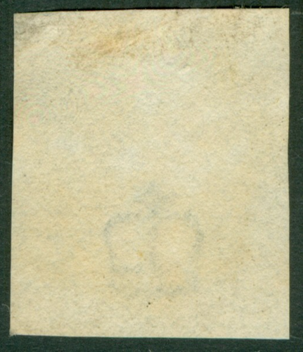SG 2 1d black lettered GH. Very fine used with a lightly placed red Maltese... - Picture 2 of 2