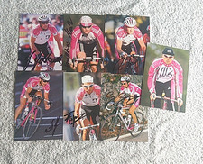 7X Team Telekom With Ullrich, Original Signed AK/Cards In 10x15 cm RAR