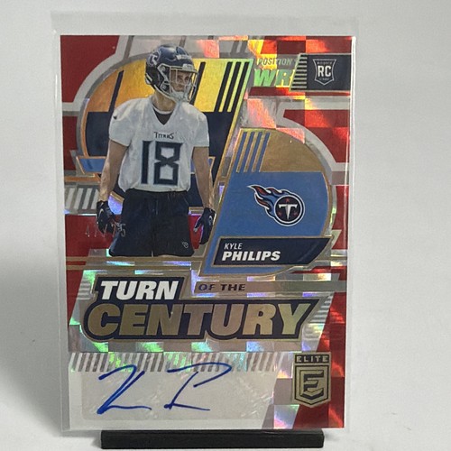 2022 Donruss Elite Turn of the Century Red /75 Kyle Philips Rookie Auto RC NM - Picture 1 of 8