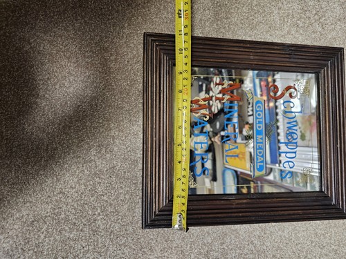 Vintage Kneipe Bar Werbung Schweppes Goldmedaille Mineralwasser Spiegel - Bild 4 von 4