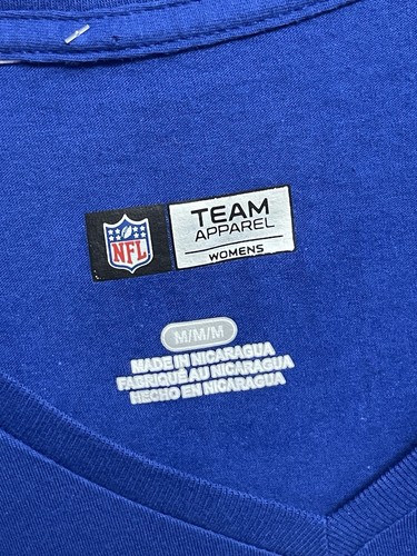 NFL Team Apparel Buffalo Bills #40 Miller Womens Size Medium Blue Cotton T-Shirt - Picture 4 of 9
