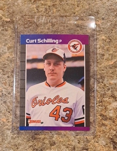(5) Curt Schilling 1989 Donruss Rookie card RC 1990 Fleer Topps Score Bowman Sox - Picture 2 of 11