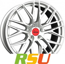 4x MAM RS4 matt silver painted 7x16" ET40 LK5 108 ML 72.6 Alufelgen 16 Zoll