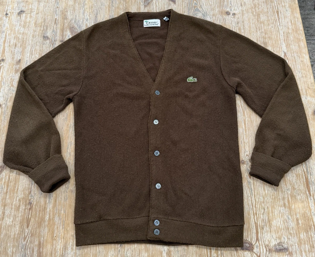 Izod Lacoste Brown Cardigan Sweaters for Men for sale | eBay