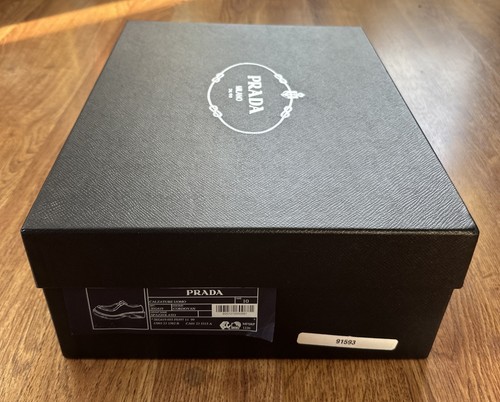 Prada Monolith Cordovan Braun Leder Anstoßsohle Oxford Halbschuhe Größe 10 UK/11 US - Bild 9 von 10