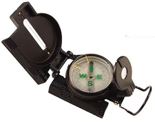 Black Army Compass - Liquid Filled w/ Ruler & Magnifying Glass by Rothco 407