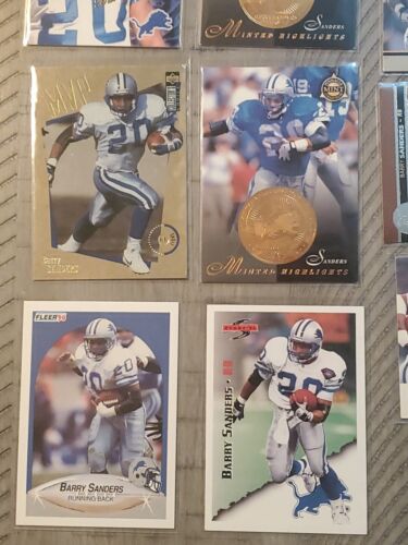detroit lions barry sanders trading card lot 21 cards - Picture 8 of 13