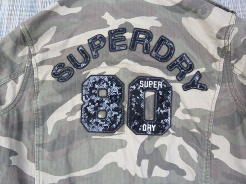 Superdry Jacket Womens UK 8 Small Rookie Military Camouflage Field Utility Chore - Picture 13 of 15