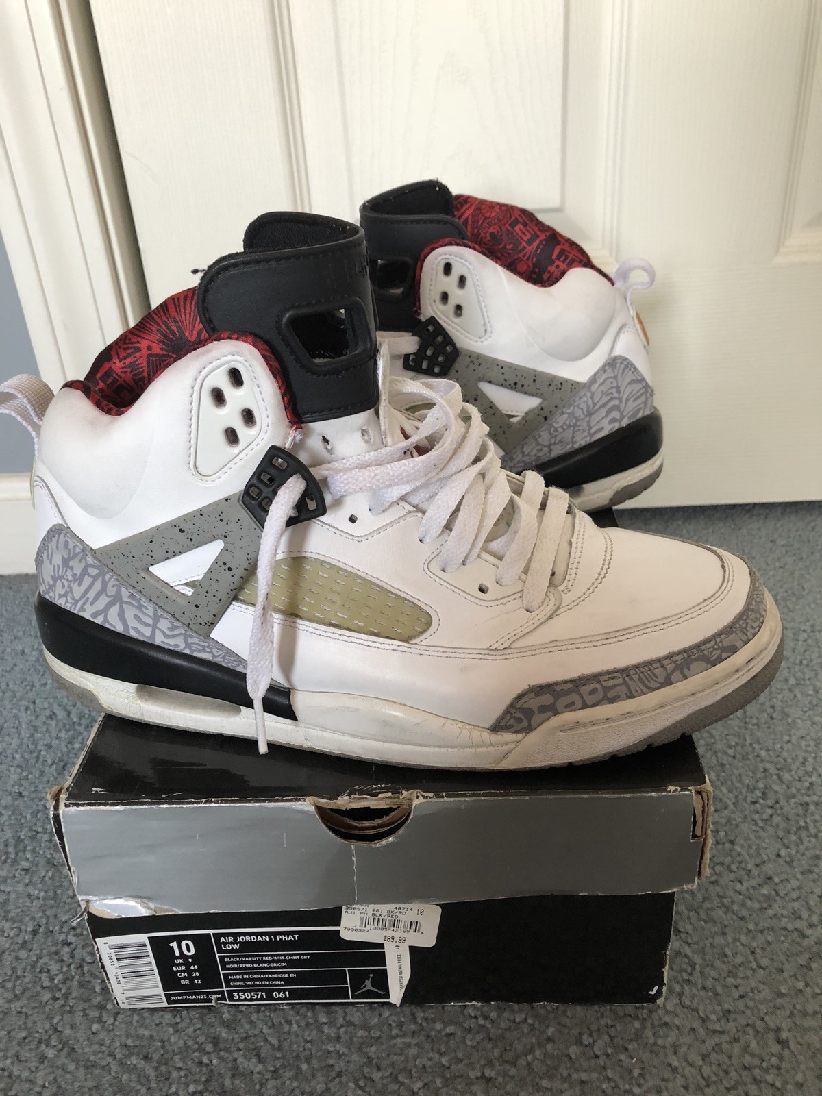Nike Air Jordan White Cement Spizike Size 10.5 315371-101 Nike Air Jordan White Cement Spizike 10.5 Size 10.5 Spizike 315371-101 3544c3