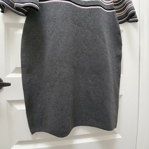 Danny and Nicole Sweater Dress 3/4 Sleeve Black/Cream Size XL - Picture 7 of 9