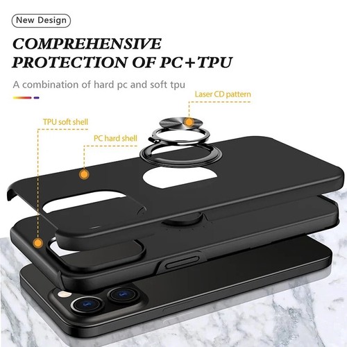 Hülle für iPhone 11 12 13 14 15 Plus Pro Max X XR 8 7 stoßfest Panzerungsring Ständer - Bild 9 von 42