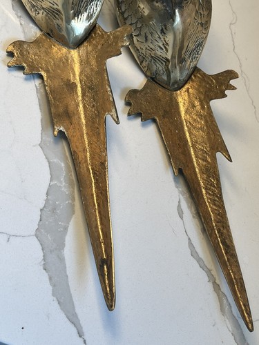 Vintage MCM Messing Fasan Figuren Statuen Skulptur Kunst Dekor 15" lang (2er Set) - Bild 14 von 17