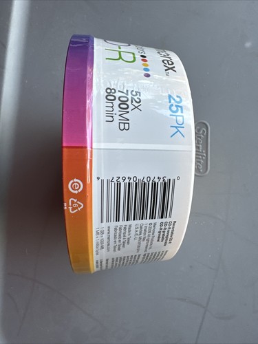 Memorex Cool Colors CDR 25PK 52X 700MB 80 min Blank Recordable CDs New - Picture 5 of 5