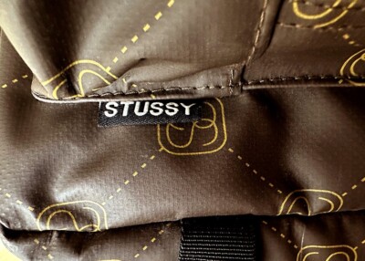STUSSY Vintage Brown DJ Vinyl Record Bag brown shoulder