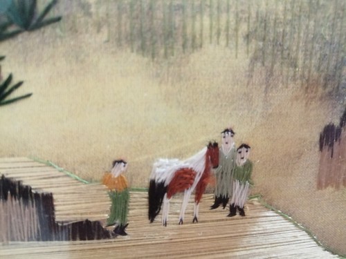 King Silk Art Embroidery Hand Made Chinese Landscape Tang Yin Bohu 13" x 13" - Imagen 11 de 19