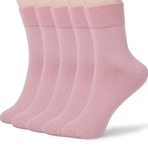 Women Thin Cotton Socks, Soft Cotton Bootie Socks Women Above Ankle 5-10 Pairs - Picture 30 of 41