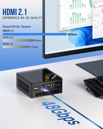 K8 Plus MINI PC Window 11 Pro DDR5 5600Mhz PCIe4.0 Nvme SSD WIFI6 Gamer Computer - 第 11/19 張圖片