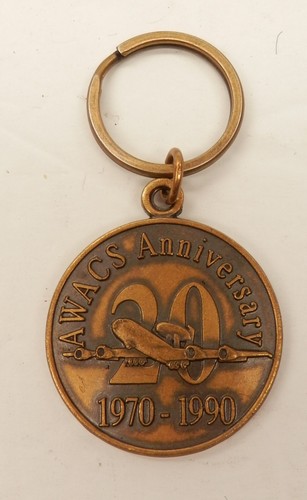 Vintage Boeing AWACS 1970-1990 20th Anniversary Keyring Promo Employee Award - Picture 1 of 2