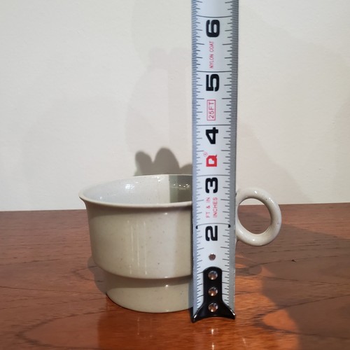 Hoganas Keramik Sweden 40 stoneware cream colored w/ speckles coffee cup  - Picture 8 of 8