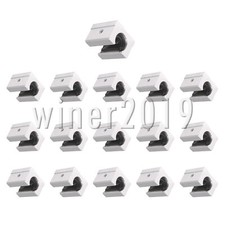 Linear Motion Open Slide Bearing Block 12mm Replacement for SBR12UU Pack of 16