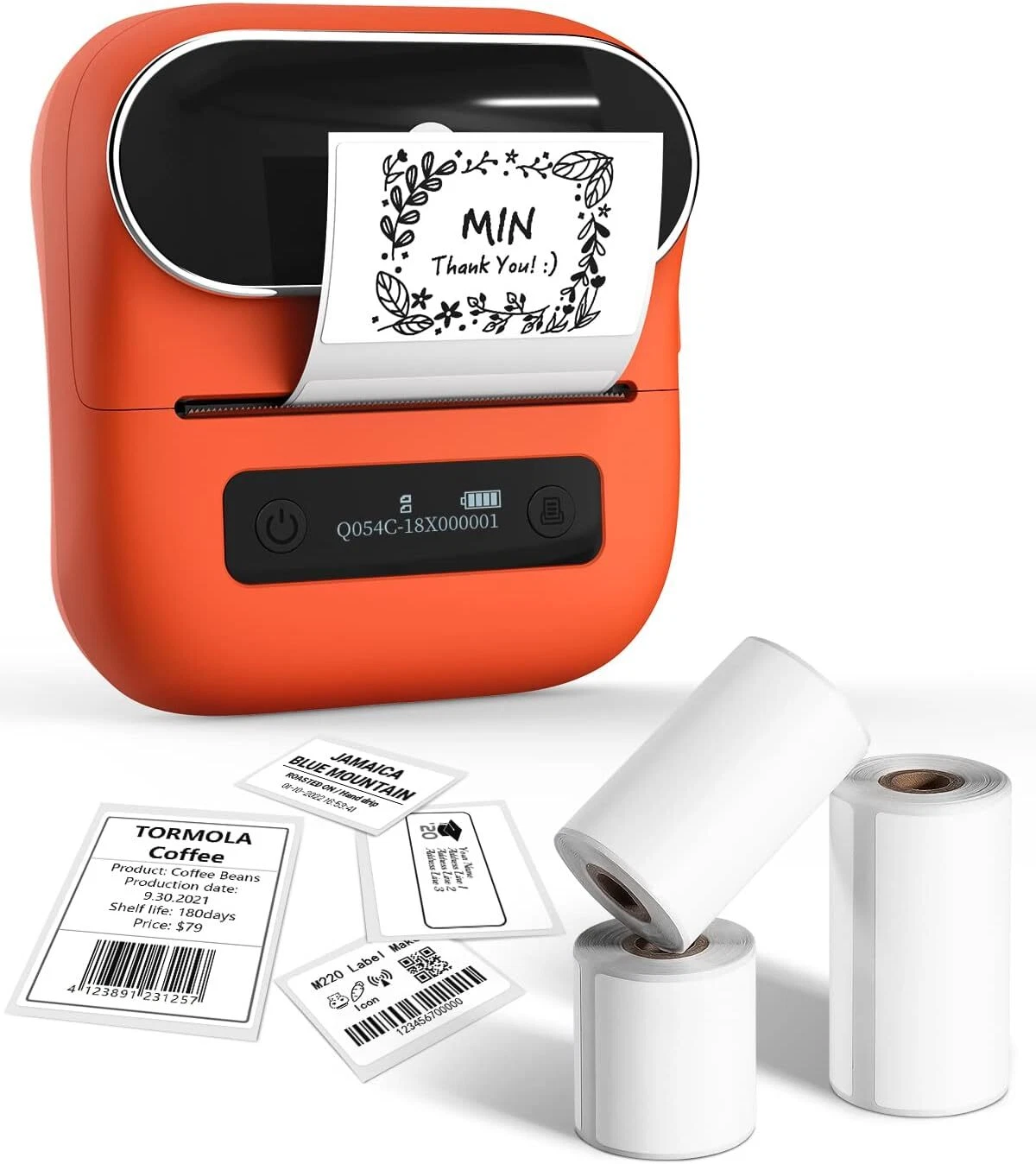Phomemo M220 Bluetooth Label Maker with 3 Thermal Paper Rolls