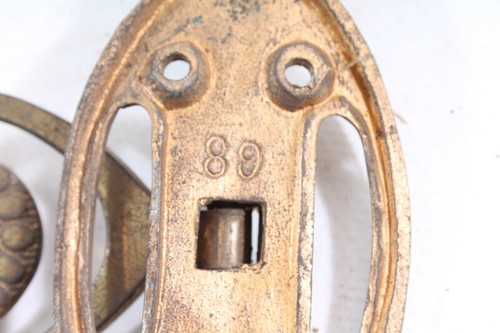 Set Of Old Wall Candle Holders Candle Stands Holders Brass Art Nouveau Vintage - Picture 11 of 12