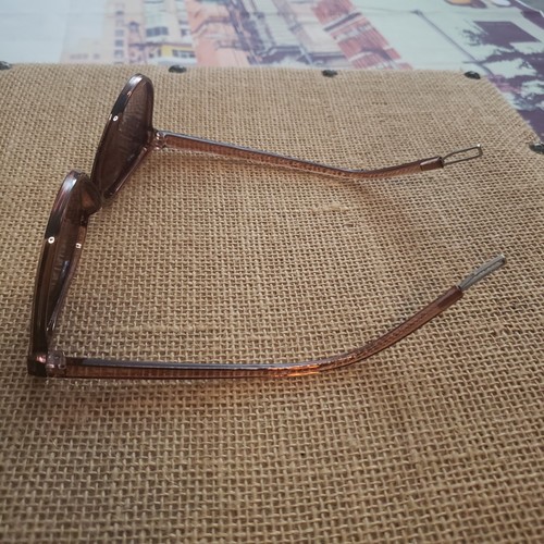 PERFECT LOT/2 Pair Black/Brown Fashion Sunglasses 3" Dangle Chain/Wood Earrings - Picture 5 of 8