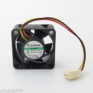 1pc SUNON DC Cooling Fan 40x40x20mm 4020 12V 3pin 0.6W 0.8W 1.38W 2.4W Optional