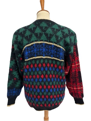 Vintage 1992 Susan Bristol women's Cardigan hand embroidery knit Sweater size S - Picture 6 of 15