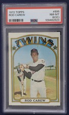 1972 Topps #695 Rod Carew PSA 8 NMMT OC Off Centered
