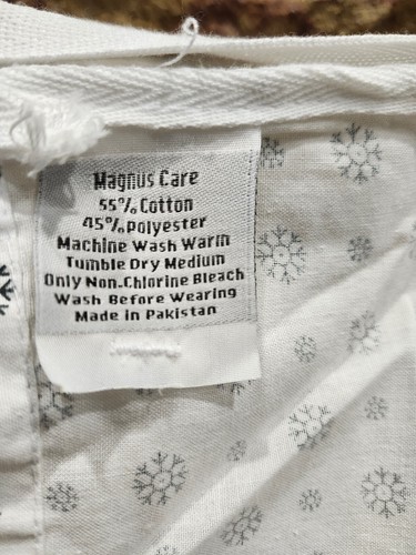 Vestido unisex de paciente/hospital Magnus Care. Blanco. Mezcla de algodón. Se adapta hasta 2XL - Imagen 9 de 9
