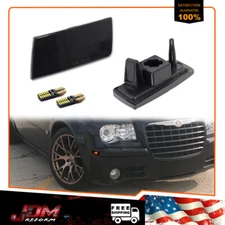 For 2005-2010 Chrysler 300 Smoke Lens Amber LED Front Parking Side Marker Lights
