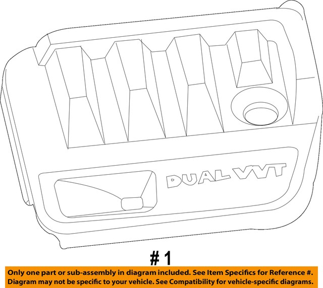 Genuine Mopar Engine Cover 4891689AB