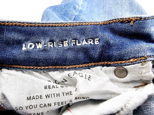 American Eagle Outfitters Size 2 Short Women 29" Inseam Low Rise Flare Jeans - Picture 7 of 12