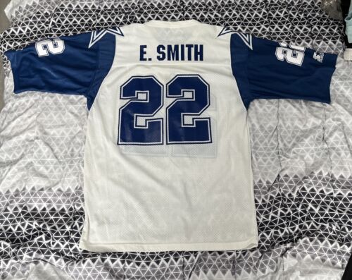 Vintage Starter #22 Emmitt E Smith Dallas Cowboys White Size 48 Large NFL Jersey - Picture 2 of 12