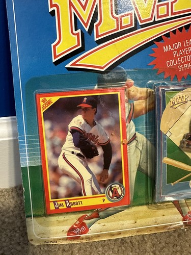 Vintage 1990 Jim Abbott MVP Player Collector Pin Series Score Card First Edition - Picture 2 of 4