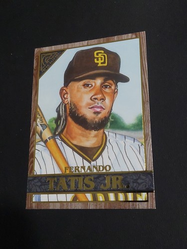 2020 Topps Gallery Wood Grain Fernando Tatis #88 Mint - Picture 2 of 3