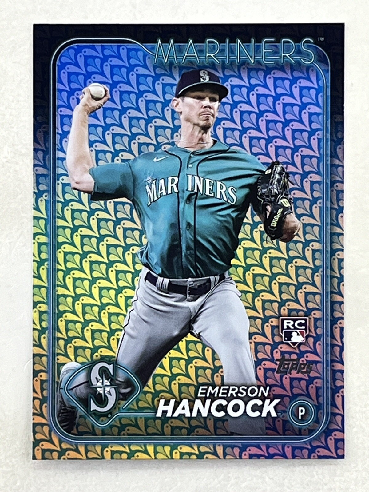 Emerson Hancock 2024 Topps Series 1 Holiday RC #39 MLB Seattle Mariners Card