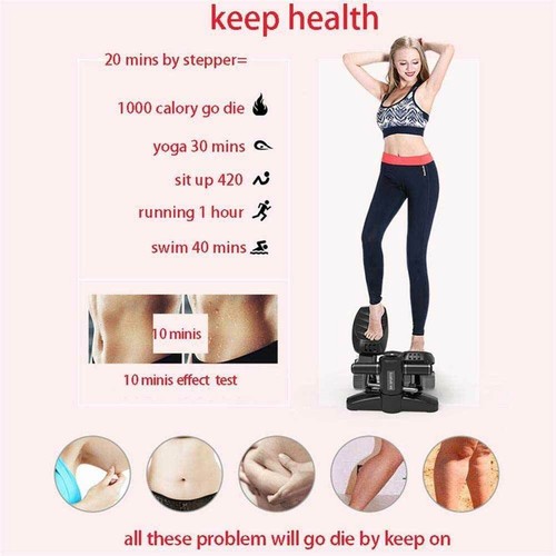 Stepper Allenamento Cardio Fitness Palestra Antiscivolo Movimento Verticale - Foto 4 di 5